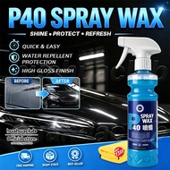 【Free Towel】Car Paint Coating Wax Spray P40 300ml High Gloss Protection Quick Effect Coating Spray A