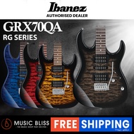 Ibanez Gio GRX70QA Humbucker Electric Guitar with HSH Pickup - Black / Blue / Red / Sunburst (GRX 70