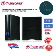 Transcend StoreJet 35T3 External Hard Drive 4TB / 8TB   USB 3.1 (TS4TSJ35T3 , TS8TSJ35T3 )