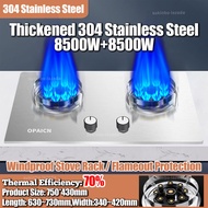 SUKINBO 9000W Magic Stove Dapur Gas Memasak Flip cover Gas Stove Cooker 304 Stainless Steel Hob Cook