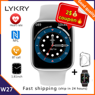 LYKRY IWO W27 Series 7 Smart Watch 1.81 inch Square Screen Women Men's Watches Monitor PK W37 HW22 For IOS Android