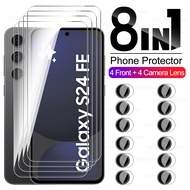 8in1 Protection For Samsung Galaxy S24FE S25FE 5G Camera Film Screen Protector Glass Samsun S24 Fe 2