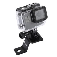 鋁合金摩托車固定架 帶三腳架適配器&螺絲 適用於GoPro, Insta360, DJI和其他運動相機 (顏色：黑色)