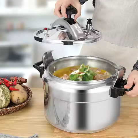 9-60L Commercial Large Capacity Pressure Cooker & Autoclave, Stew Pot Rice Cooker, Induction Safety 
