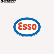 Esso Oval Vinyl Glossy Motorcycle Sticker Waterproof Helmet Sticker