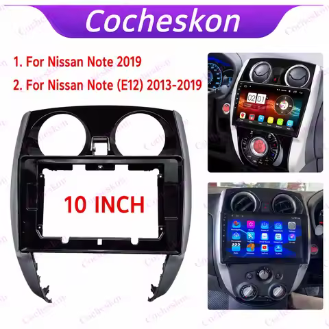 10.1 Inch Car Frame Fascia Adapter Android Radio Audio Dash Fitting Panel Kit For Nissan Note Livina
