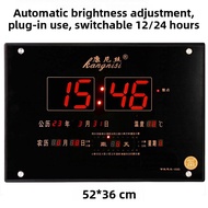 2025 New Year Perpetual Calendar Large Font Digital Clock 12-hour AM/PM Clear Living Room Solar Term