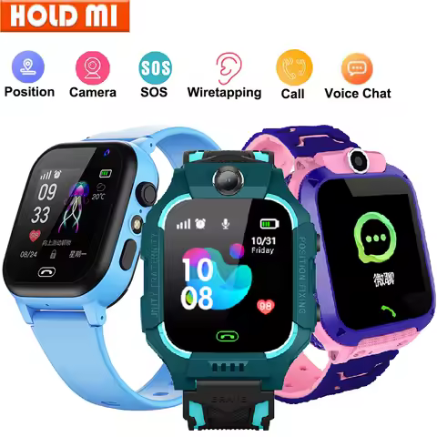 New Smart Watch Kids 4g Sim Card 2G Internet SOS Tracker Call Phone Voice Chat Photo Children Smartw