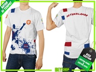Baju Kaos Jersey Pria PIALA DUNIA 2022 NETHERLANDS BELANDA Fullprint 03