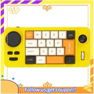 【W】Gaming Keyboard RGB Hot-Swappable Wired Mechanical with 19-Key Macro-Defined Dual-Wheel Joystick 