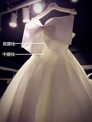 抹胸婚紗白色一字肩婚紗