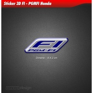 3D FI Logo Emblem Sticker - Honda Waterproof, Sun Resistant Quality Product-GEN660-MOTSKR183