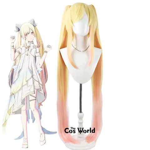 PJSK Tenma Saki 120cm Long Halloween Games Anime Cosplay Wigs Synthetic Hair+Wig Cap