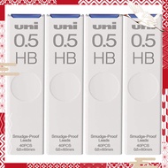 [Set of 4] Mitsubishi Pencil Mechanical Pencil Leads MITSUBISHI 0.5 HB, 40 pieces ULS0540HB + Includ