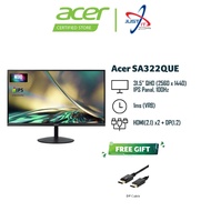 ACER SA322QU E / SA322QUE 31.5"  MONITOR ( 31.5" IPS WQHD / 1Ms / 100Hz / FREESYNC / HD MI + DP)