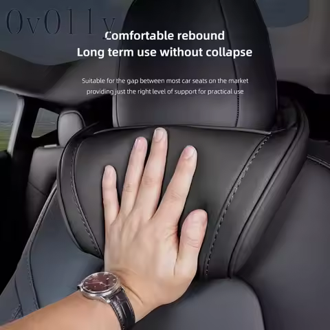 Tesla exclusive S-level Leather Headrest Seat Neck Protection Pillow For Tesla Model 3 S X Model Y C