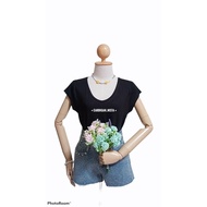 Gi-ants BASIC เสื้อยืดคอยูวีแขนเต่อ ผ้าเรย่อน ไม่มีลาย CARDIGAN_NISTA (GIA2E)