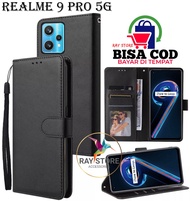 REALME 9 PRO 5G FLIP LEATHER CASE PREMIUM-FLIP WALLET CASE KULIT UNTUK REALME 9 PRO 5G - CASING DOMPET-FLIP COVER LEATHER-SARUNG BUKU HP