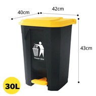30L/50L/100L Step On Garbage Bin Trash Bin Rubbish Bin Tong Sampah Bertutup Dapur Bilik Durable