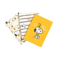 [Snoopy] Lazy Days A6 Notebook 3 Books Set