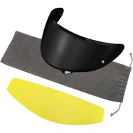 PSLER C10 Visor with Anti-Fog Film - C10 Tinted Visor HJ-34P Visor Pinlock-Ready Helmet Face Shield 