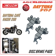 CMC DISC BRAKE PADS SCOOTER DAYTONA CAFE RACER 250 BLACK QUALITY