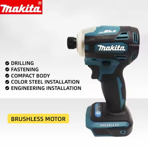 Makita DTD172 18V Cordless Impact Driver | Brushless Electric Drill Power Tool (Without Battery, Mul