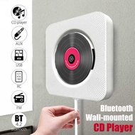 5V 2A Bluetooth Wall Mount Mountable CD Player Speaker Remote Control FM AUX Stereo Wall CD Player