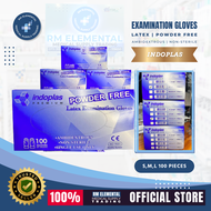 Indoplas Latex Examination Gloves powrder free 100s