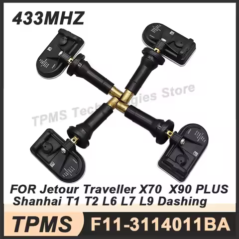 4PCS TPMS Tire Pressure Monitoring Sensor For Jetour X70 X90 PLUS Traveller Shanhai T2 L6 L7 L9 Dash
