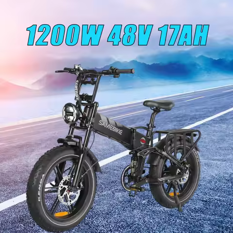 NEW E-bike SAMEBIKE A02 motor 1200W battery 48v17ah Hydraulic Brake Electric Bike 20inch shock absor