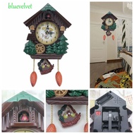 BLUEVELVET Bird House Clock, House Shape Accurate Cuckoo Bird House Wall Clock, Cuckoo Wall Clock Battery Powered Music Time Reporting Plastic Cuckoo Chime Living Room