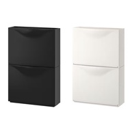 TRONES Ikea Shoe cabinet/storage, color black/white, 52x18x39 cm