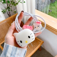 Hello Kitty Apple 20w Charger Case iPhone12promax Winding Rope