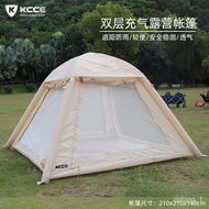 Outdoor Camping Equipment 4Inflatable Family Camping Tent Outdoor Hiking Tent Rain-Proof Overnight Tent