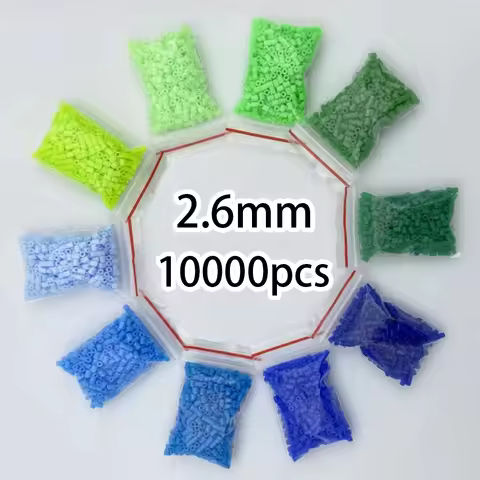 10000PCS Mixing Colors Fuse Beads 2.6MM Ironing Beads Hama Beads Tangram Jigsaw Boards Puzzle Gifts 