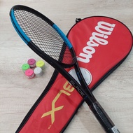 WILSON BLADE BLUE BLACK TENNIS RACKET READY TO USE