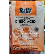 CITRIC ACID CITROEN R&W/ 50 gr - Acidity regulator