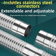 【New in March】Stainless Steel Flexible Exhaust Pipe for Gas Water Heater 1M 1.5M 2M Length 5CM❀