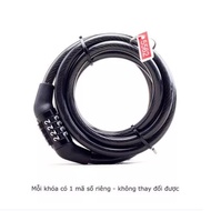 Bicycle Strap LOCK 4 Number BICYCLE LOCK Fixed LOCK Code