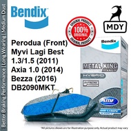 [Front] Bendix Metal King DB2090MKT Perodua Myvi Lagi Best Axia Bezza Disc Brake Pad