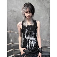 Wasteland Style Women's Clothing Light Asian Style Tops Vintage Women's Clothing y2k European Americ