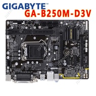 Used Gigabyte GA-B250M-D3V GA-B250M-D3V/D2V/HD3 DDR4 B250 motherboard B250 H110 B150M LGA1151 DDR4 3