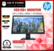 HP V20 HD+ 19.5" LED Backlit Monitor (HDMI / VGA)