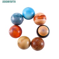 JEROMYBF Moon Star Ball 6.3cm Elastic Bouncy Ball Sponge Ball Solar System Stress Relief Printing St