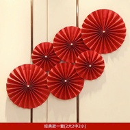 Paper fans Set of 6, decorating events, homes, festivals, CNY