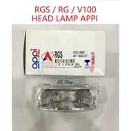 RGS / RG / V100 HEAD LAMP / LAMPU DEPAN APPI