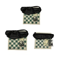 [Dolity2] Portable Chess Set with Storage Bag Deluxe Chess Set Combination for Outdoor