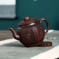 Ấm Tử Sa Nghi Hưng Tứ Phương Mai Lan Trúc Cúc 260 ml (Cao Ôn Lão Tử Nê)