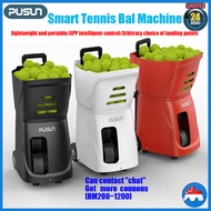 SG PUSUN PT-Smart Tennis Ball Serving Machine Ultralight Tennis Topspin Trainer Mobile APP and Remot